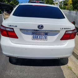 Rear 2008 Lexus LS 600hL