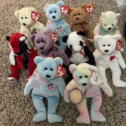 Lot Of TY Beanie Baby Bears