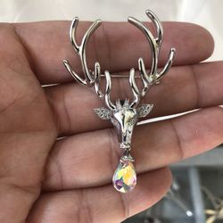 deer brooch new