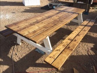 Custom Wood Picnic Table