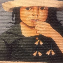 Wool woven picture