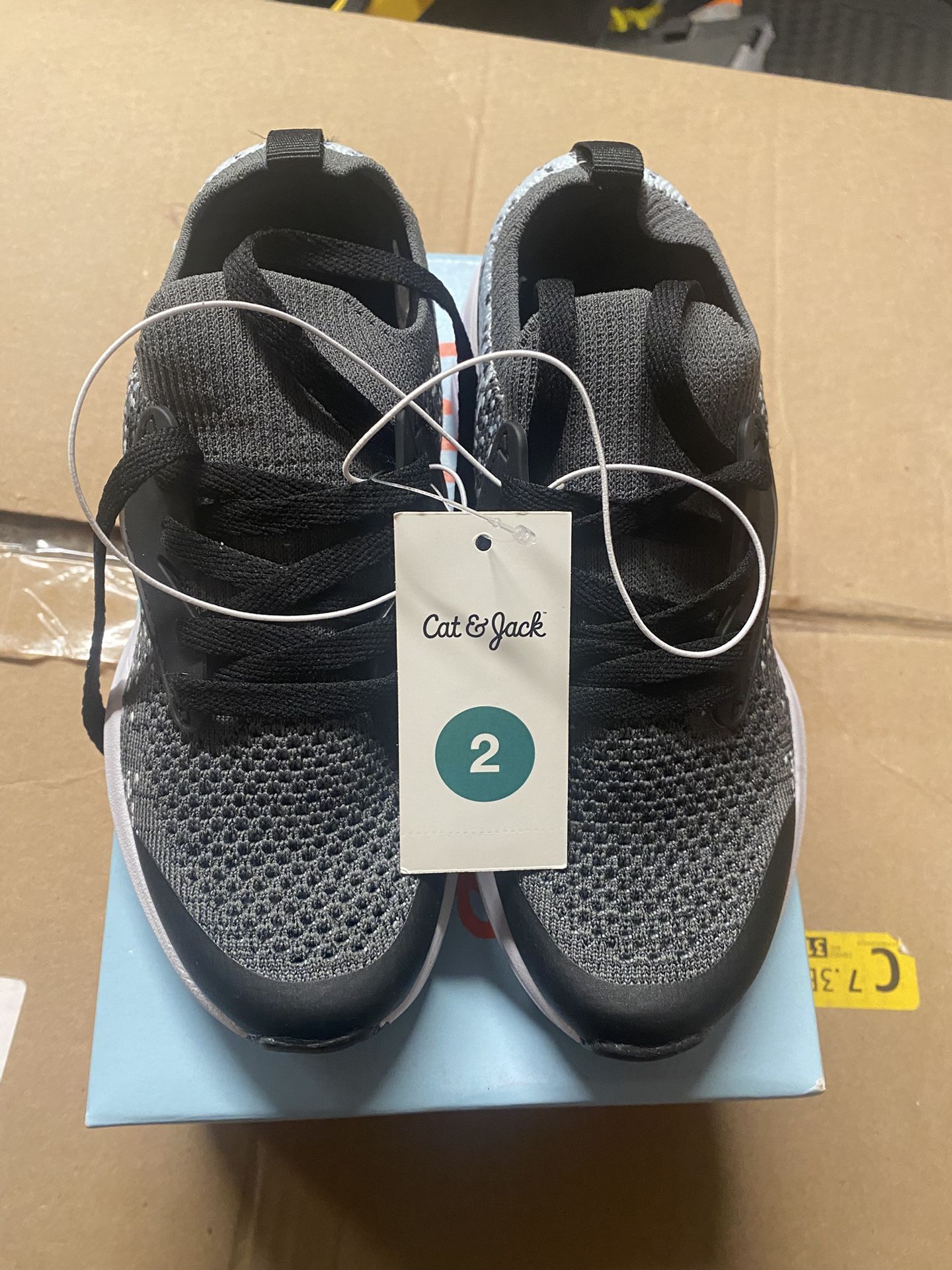 New Boy Black Shoes Size 2