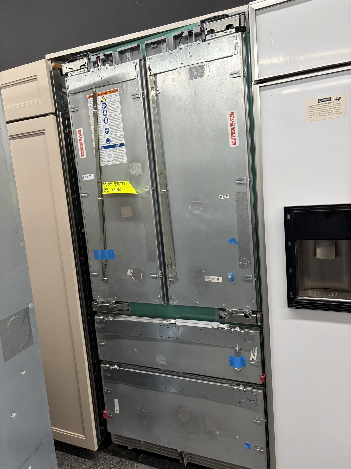 Thermador 4 Door Panel Ready Built In 36” Refrigerator + Freedom Collection 