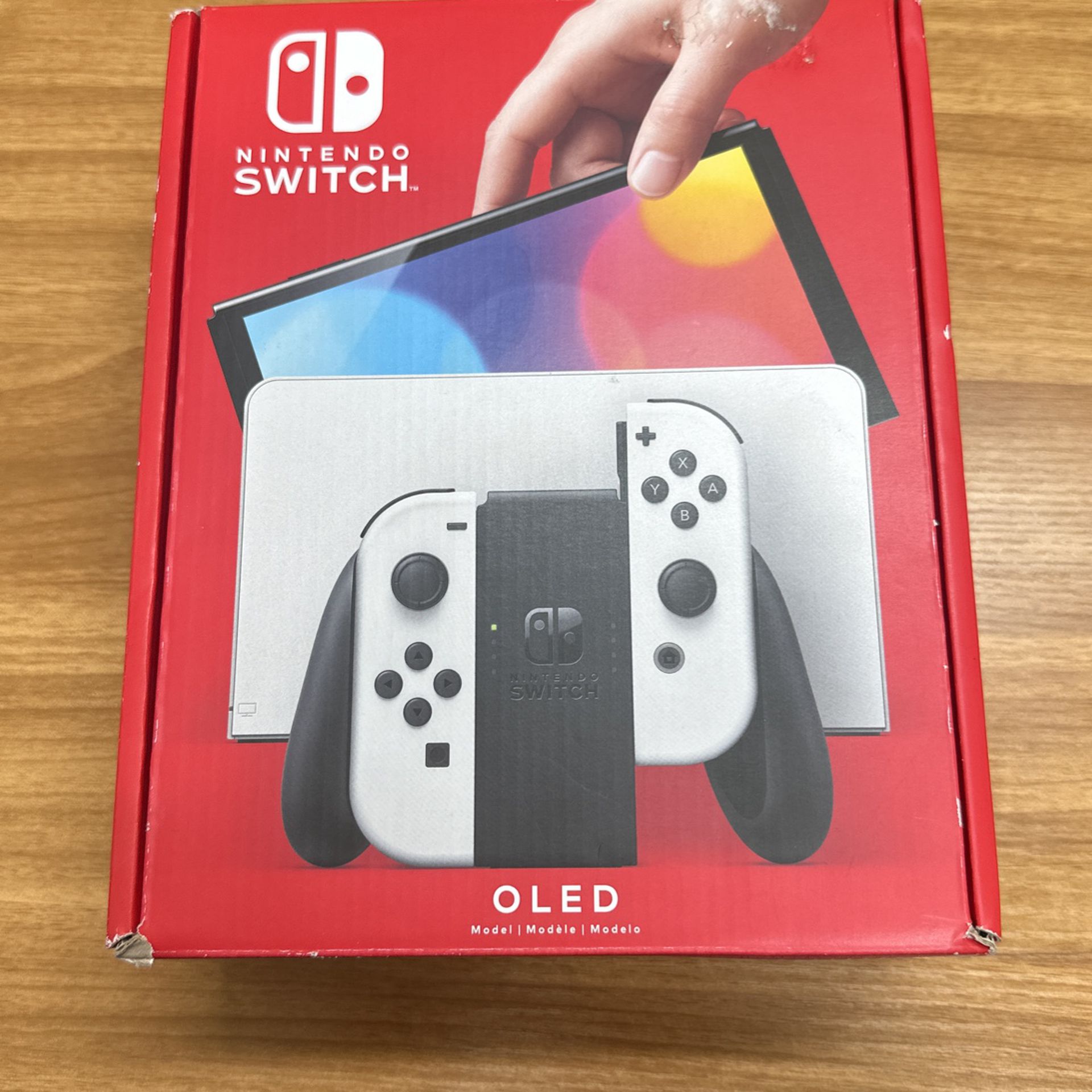 White Nintendo switch OLED