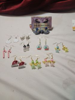 Handmade Christmas earrings