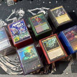 7 MTG magic the gathering commander decks [temporary sale] (read Description)