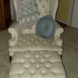 Vintage Chair & Ottoman 
