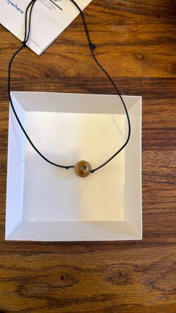 yellow Jade with a lucky eyes necklace