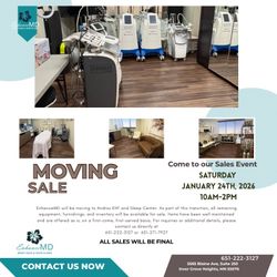 Medical Spa moving Sale