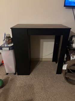 Bar table with 3 shelves