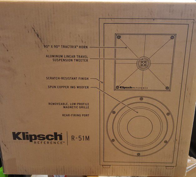 Klipsch R51M 5" Bookshelf Speaker Pair
