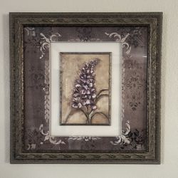Floral Framed Art Set 2 Pc