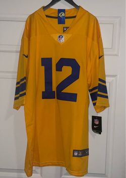 Puka Nacua Los Angeles Rams Vapor Stitched F.U.S.E. Color Rush Yellow Jersey Adult Men's XXL Yellow New with tags