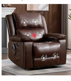 Genuine Leather Power Lift Recliner Chair