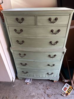 Vintage Tall Dresser Chest of Drawers