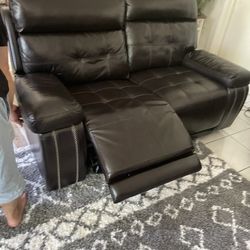 One piece automatic Leather sofa