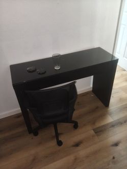 Computer desk and chair