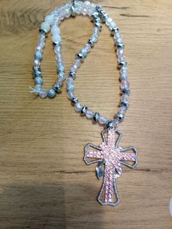 Handmade necklace with cross
