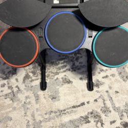 Nintendo Wii Band Hero Drum Set Activision Guitar Hero Drums Symbols Only