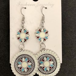Boho/Bohemian Vintage Dangle Earrings With Retro Design NEW