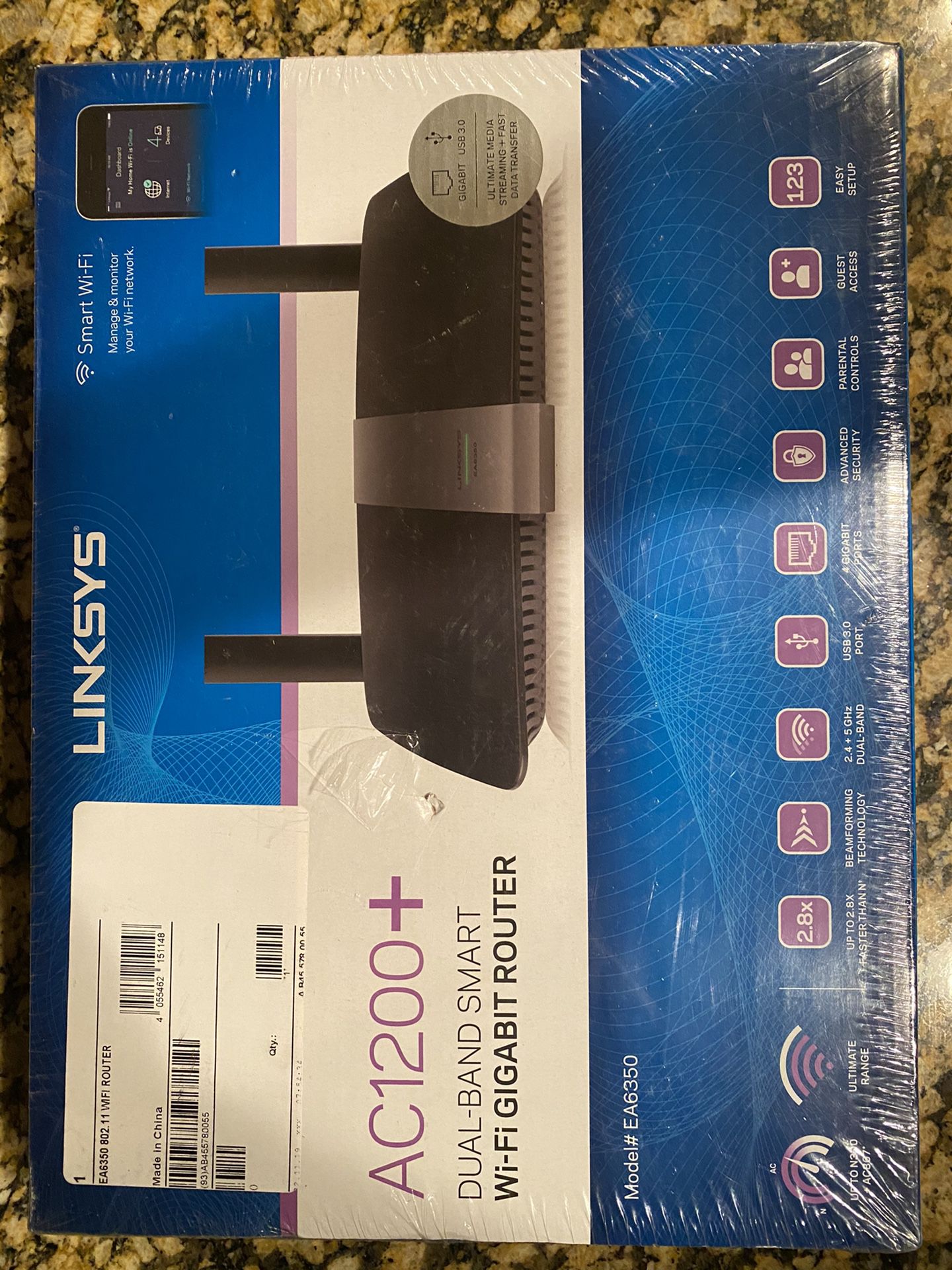 LINKSYS EA6350 AC1200+ ROUTER BRAND NEW