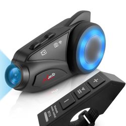 MAXTO Motorcycle Bluetooth Headset with Camera – Brand New