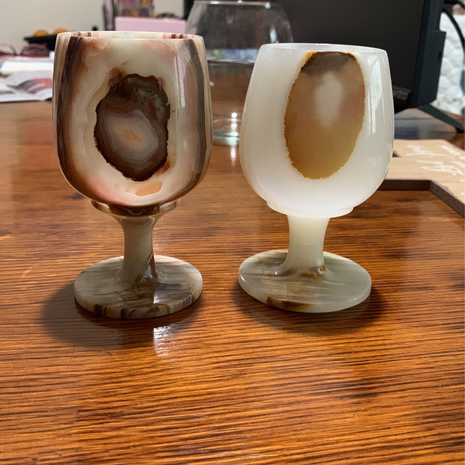 Jade Marble Goblets