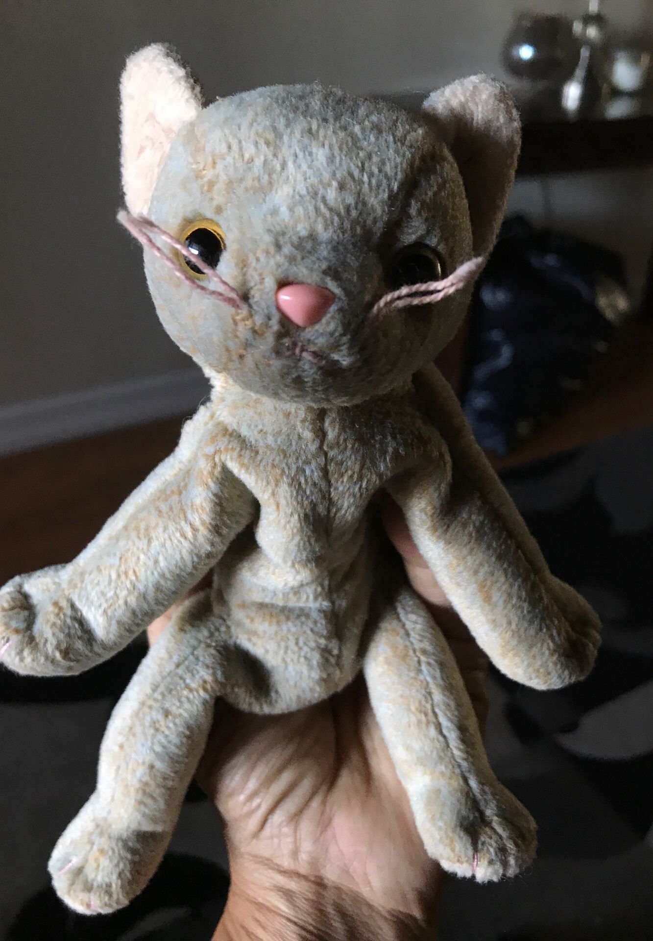 6”-TY-Scat beanie baby stuffed animal