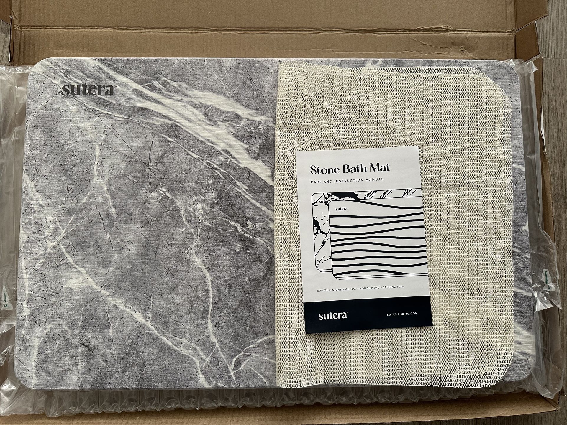 Sutera Stone Bath Mat - New Never Used