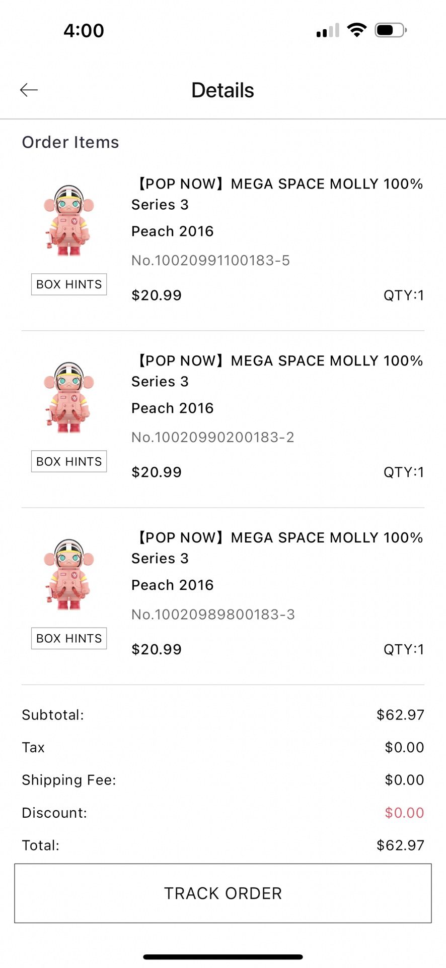 Mega Space Molly 100% Series 3