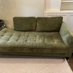 Microfiber Chaise And Sofa