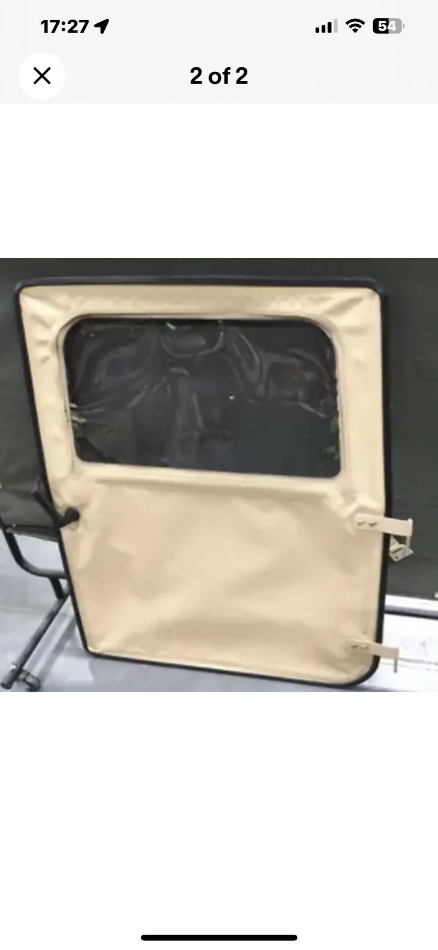 HMMWV Soft sided Door