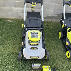 RYOBI 40V HP Brushless 21 in. Cordless Battery Walk Behind Self-Propelled Lawn Mower with (1)6.0 Ah Batteries and Charger