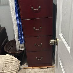 Wood Filing Cabinet