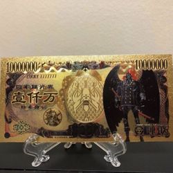 24k Gold Plated Alber “King” (One Piece) Banknote