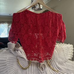 Beautiful Red Blouse 