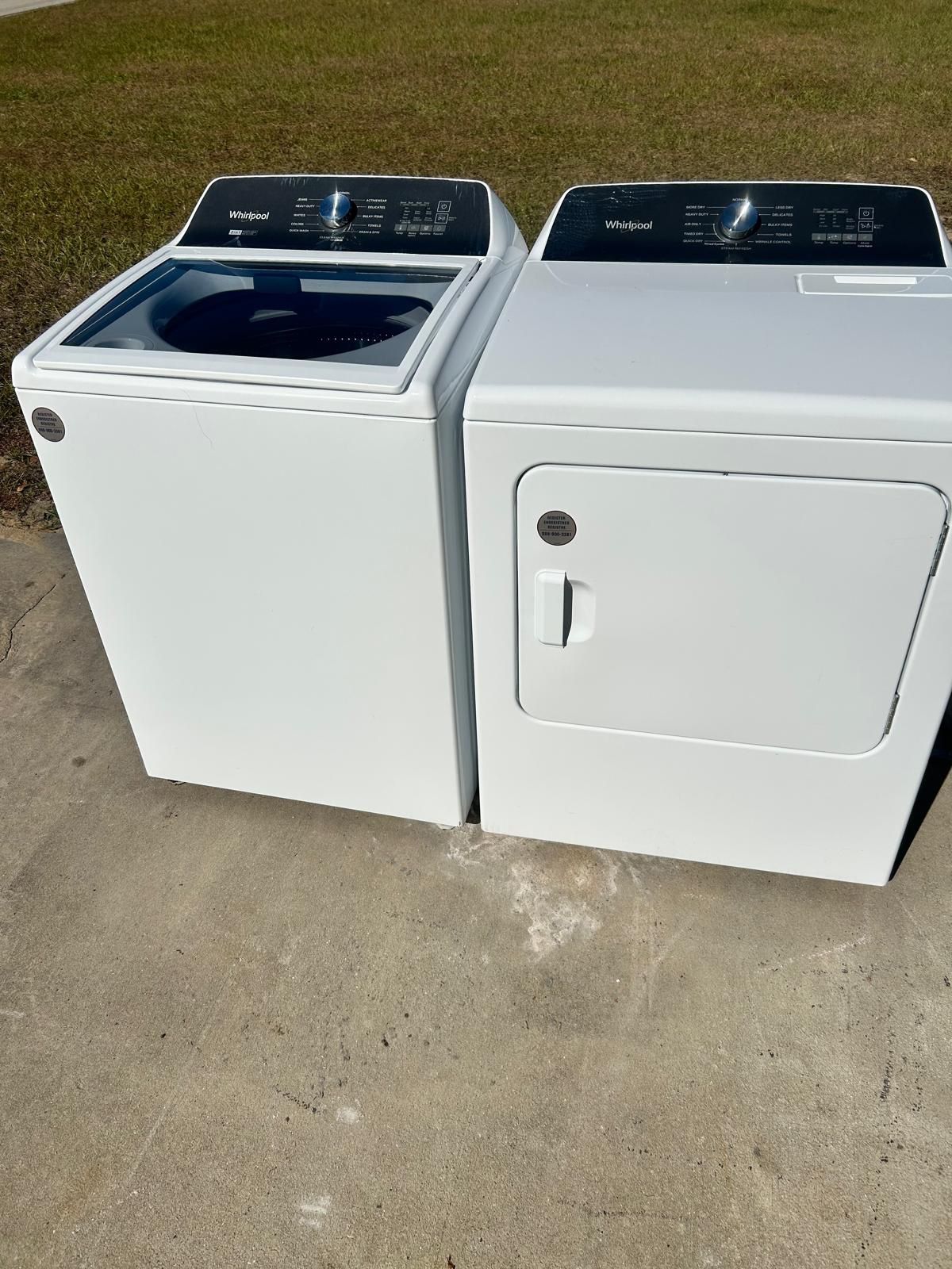 Whirlpool (removable Agitator ) Washer & Dryer Set -30 DAY WARRANTY (same Day Delivery Available)