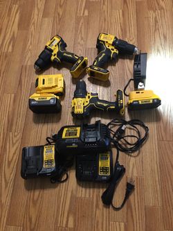 Dewalt hammer drills and battery plus chargers NEW