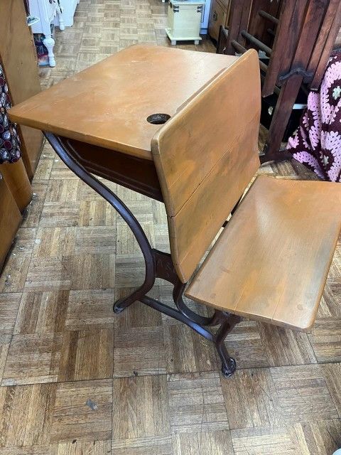 Antique School Desk Excellent Condition 