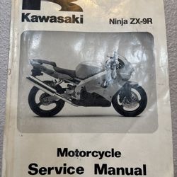 Kawasaki Ninja ZX-9R Motorcycle Service Manual English Used