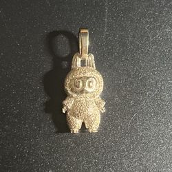 Sterling .925 Silver Labubu Necklace Charm