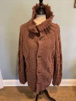 Diesel Oversized Sweater Button Down Large