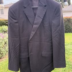 Alfani  Black Pinstripe Blazer 