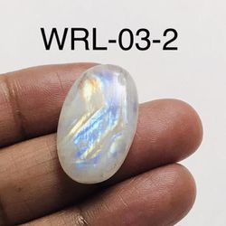 White Rainbow moonstone Oval Shape Cabochon-WRL-03-2
