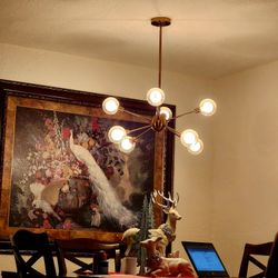 Sputnik Chandeliers  Gold 