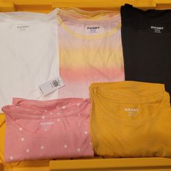 5 New Shirts Size 14/16 Girl's 