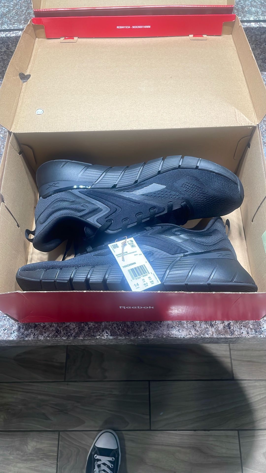 Reebok Shoes Size 14 All Black Nano Gym Training Shoes