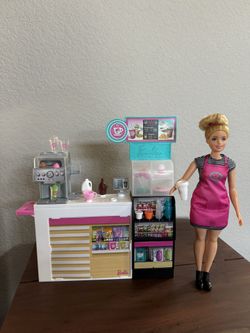 Barbie Coffee Shop with Doll