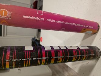 Two Slowpitch 25 oz Softball Bats