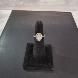 10K Diamond Engagement Ring